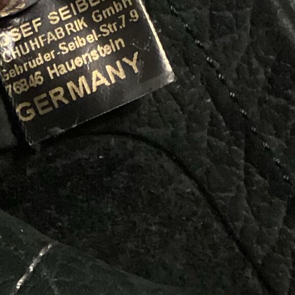 Josef Siebel EU 38 black leather lace up Chelsea boots - Picture 11 of 15